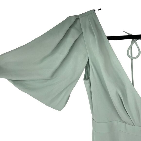 J. Crew‎ Dusty Shale Green Felicity Long Gown Dress Style b6547 Sz 00 NWT - Picture 3 of 16